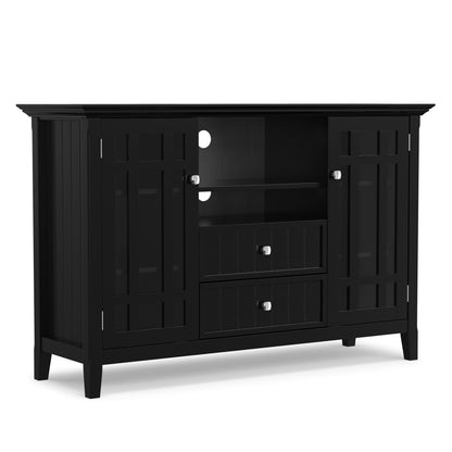 Black Solid Wood - Pine | Bedford Tall TV Stand