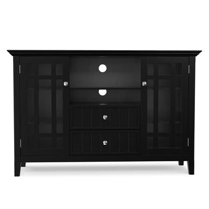 Black Solid Wood - Pine | Bedford Tall TV Stand