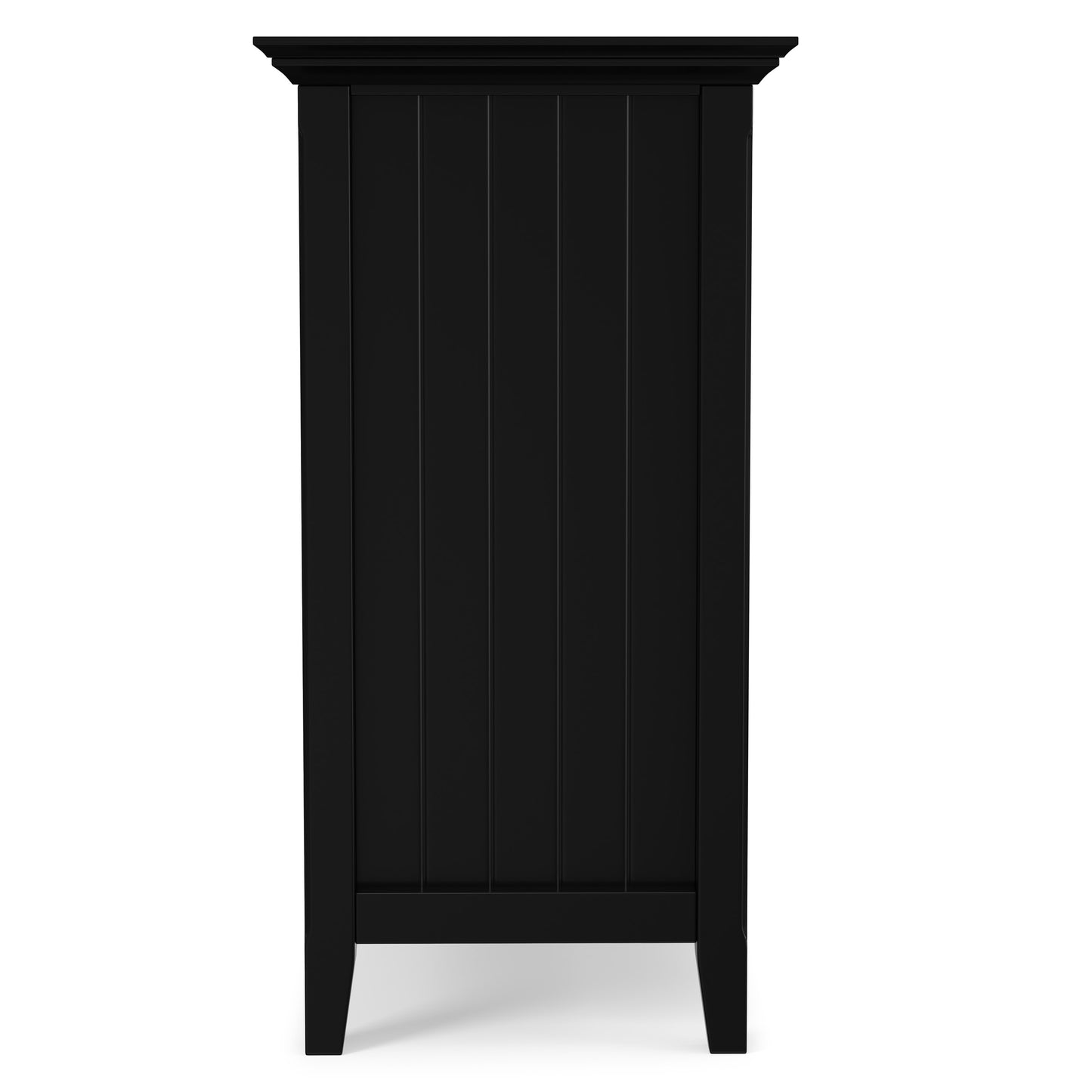 Black Solid Wood - Pine | Bedford Tall TV Stand