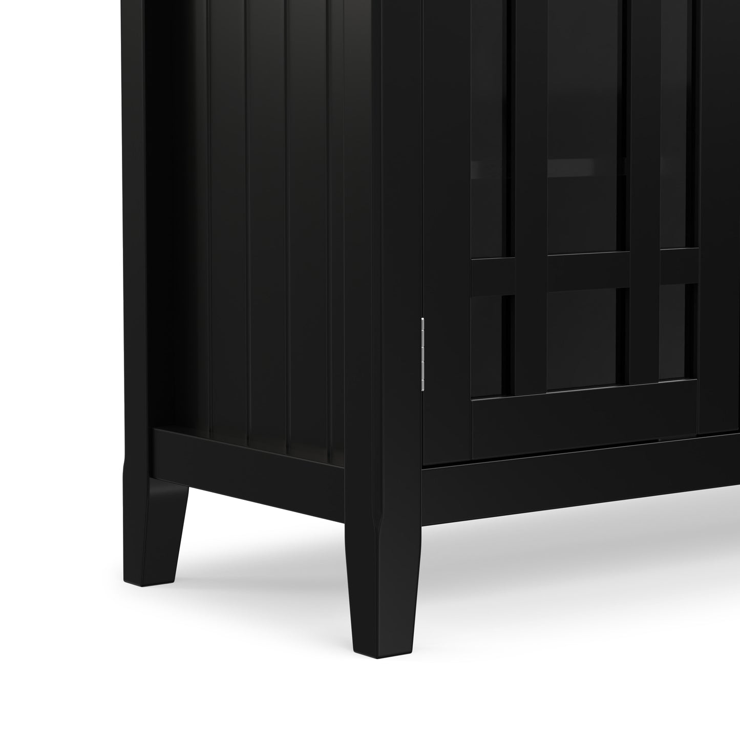 Black Solid Wood - Pine | Bedford Tall TV Stand