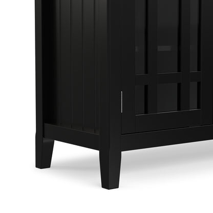 Black Solid Wood - Pine | Bedford Tall TV Stand