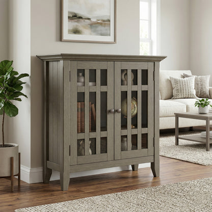 Farmhouse Grey | Bedford Low Storage Media Cabinet