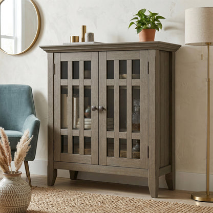 Farmhouse Grey | Bedford Low Storage Media Cabinet