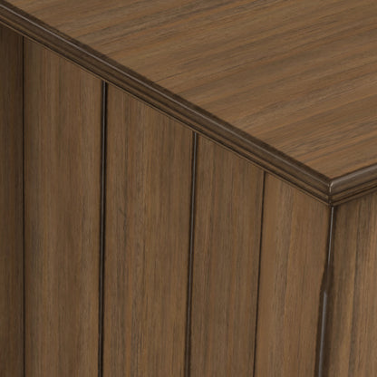 Rustic Natural Aged Brown | Bedford Low Storage Media Cabinet