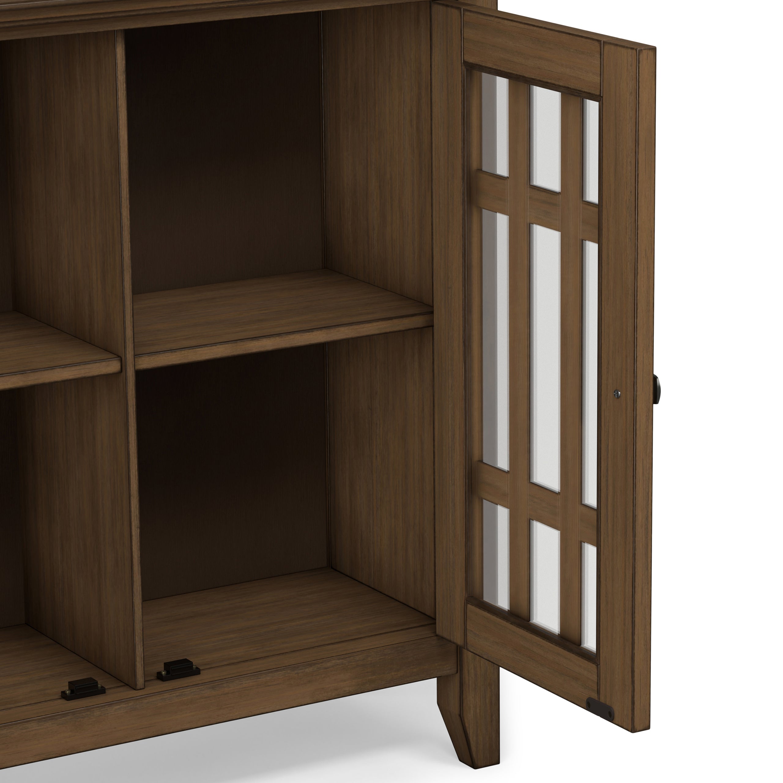 Rustic Natural Aged Brown | Bedford Low Storage Media Cabinet
