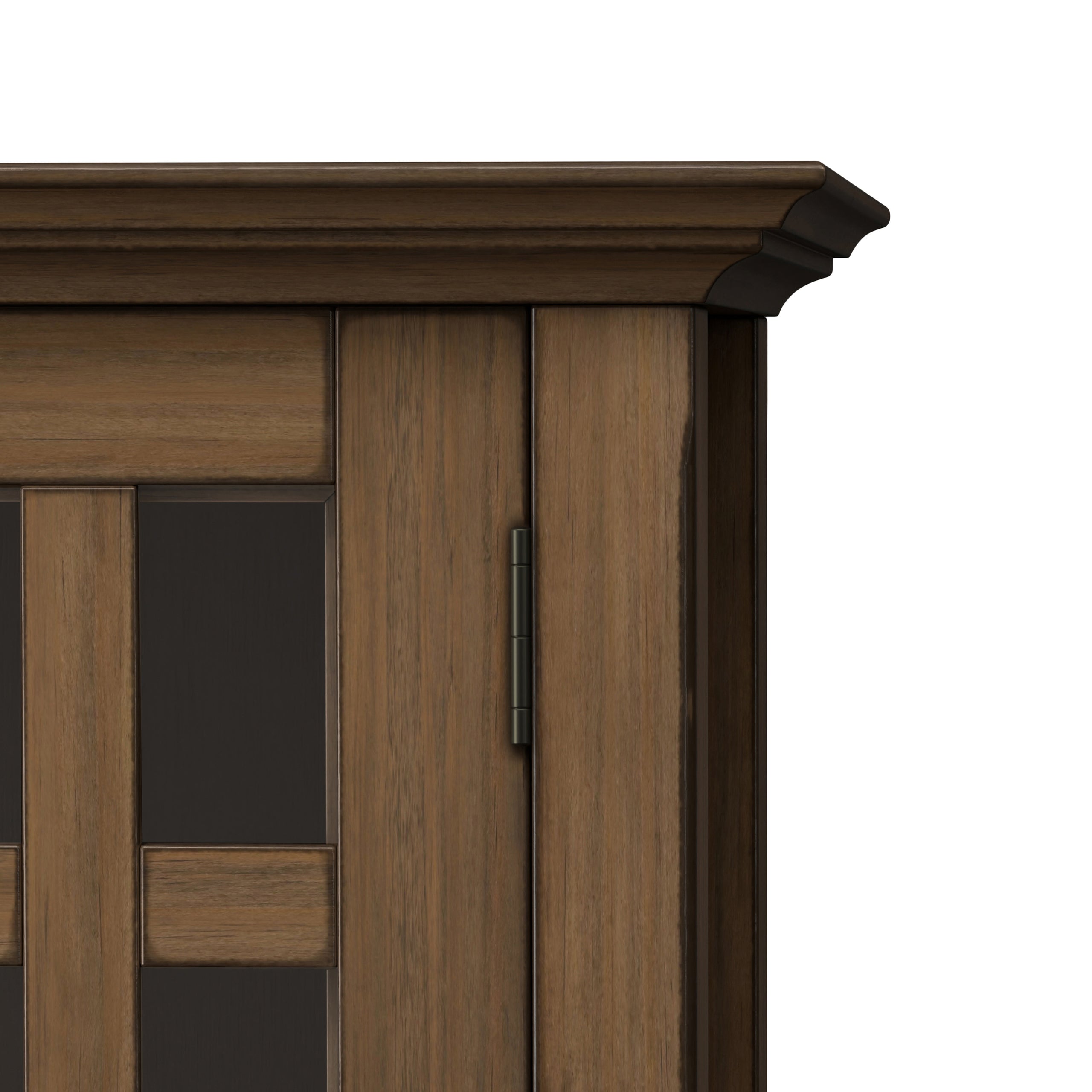 Rustic Natural Aged Brown | Bedford Low Storage Media Cabinet