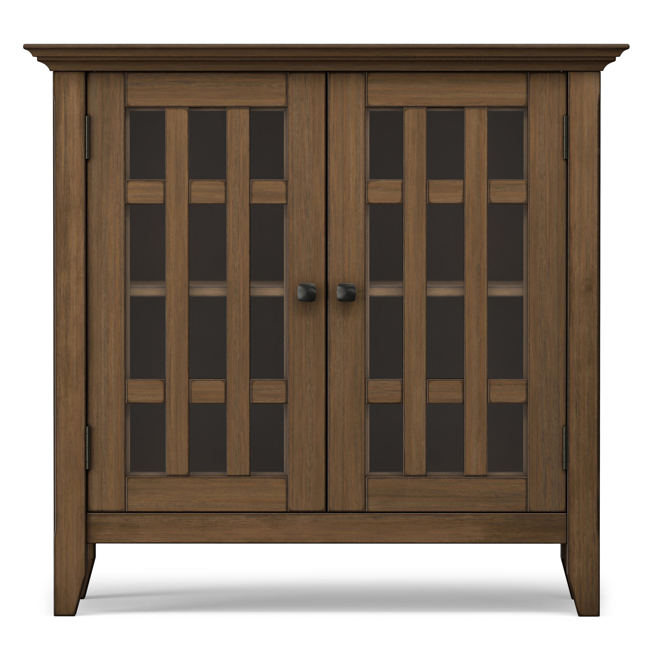 Rustic Natural Aged Brown | Bedford Low Storage Media Cabinet