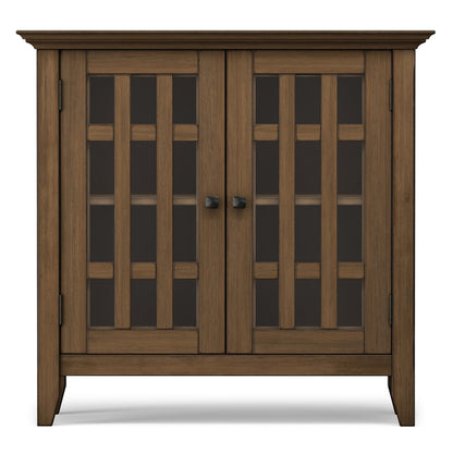Rustic Natural Aged Brown | Bedford Low Storage Media Cabinet