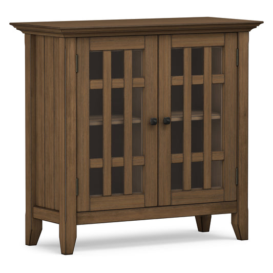 Rustic Natural Aged Brown | Bedford Low Storage Media Cabinet