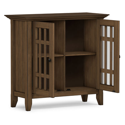 Rustic Natural Aged Brown | Bedford Low Storage Media Cabinet