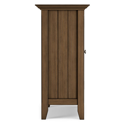 Rustic Natural Aged Brown | Bedford Low Storage Media Cabinet
