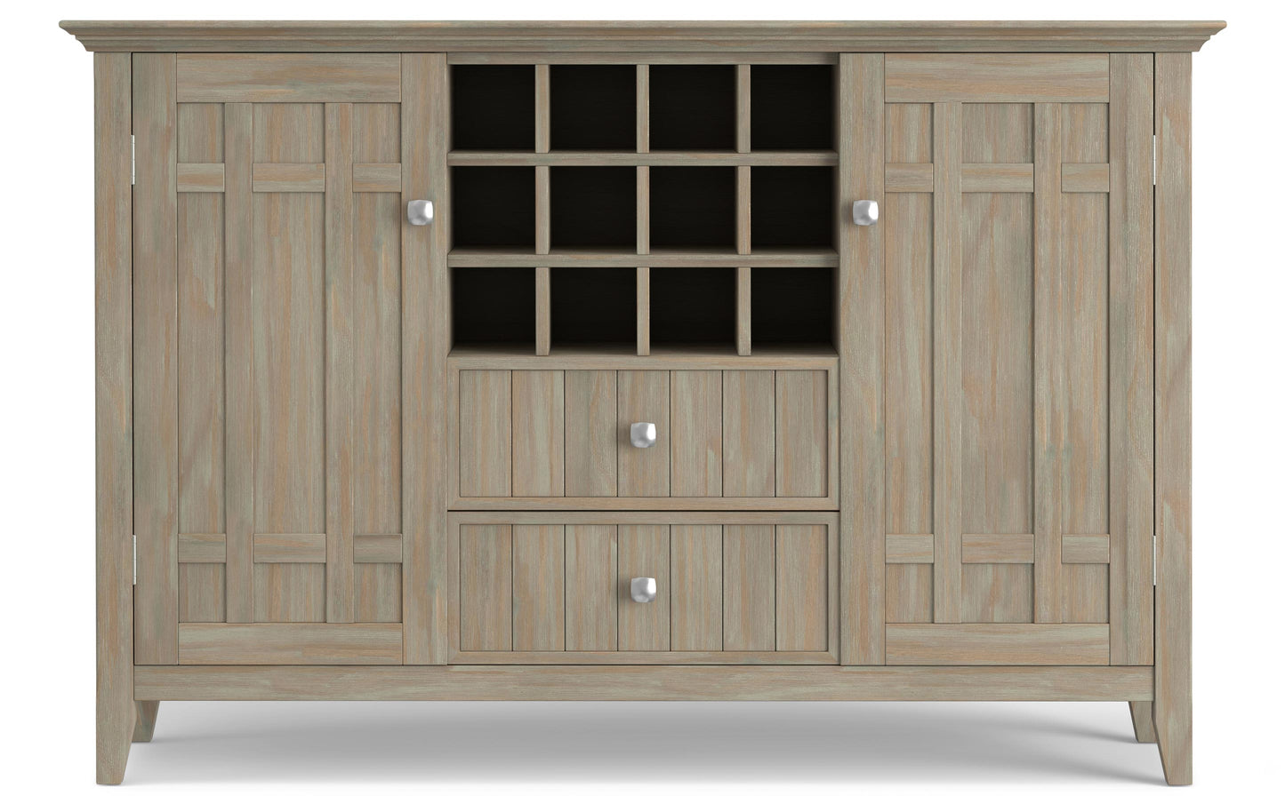 Distressed Grey | Bedford Sideboard Buffet & Winerack
