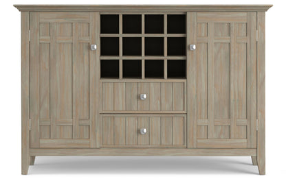 Distressed Grey | Bedford Sideboard Buffet & Winerack