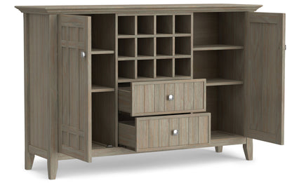Distressed Grey | Bedford Sideboard Buffet & Winerack
