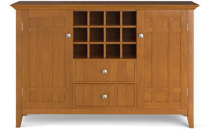 Light Golden Brown | Bedford Sideboard Buffet & Winerack