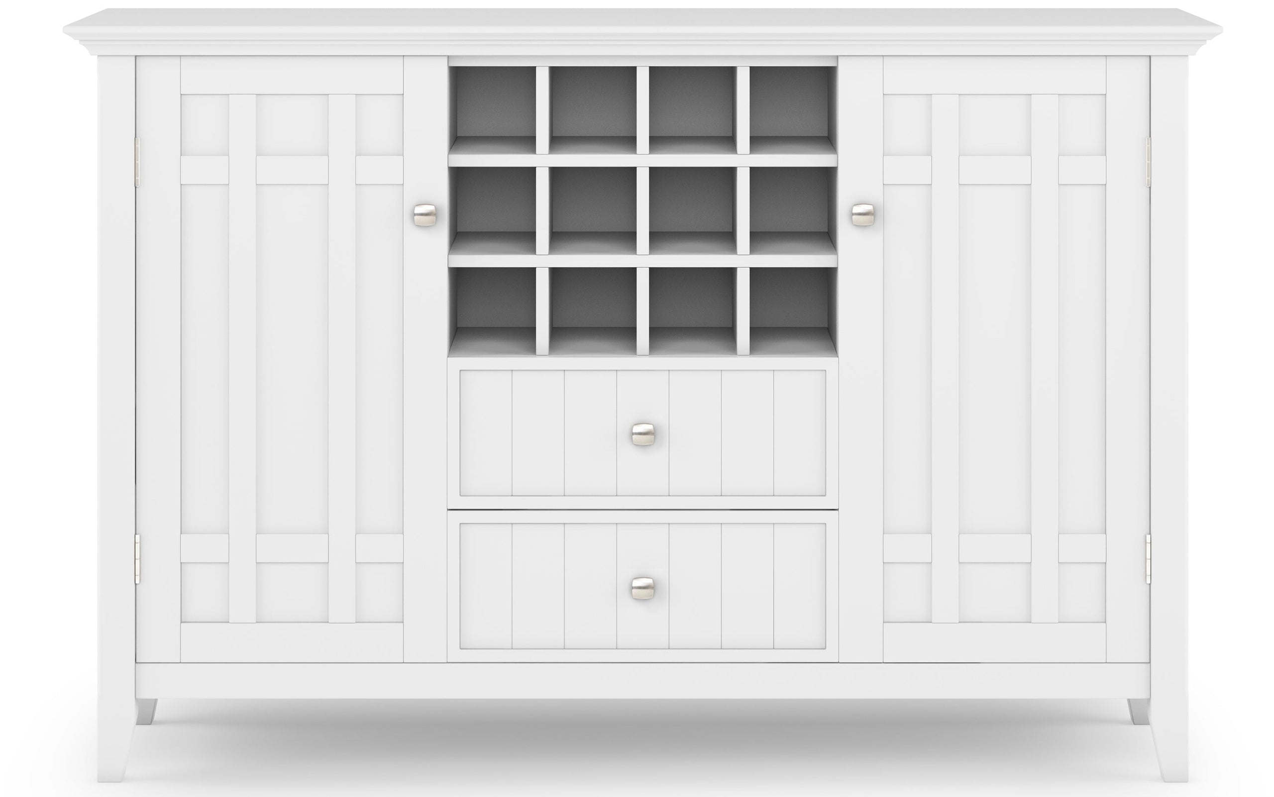 White | Bedford Sideboard Buffet & Winerack