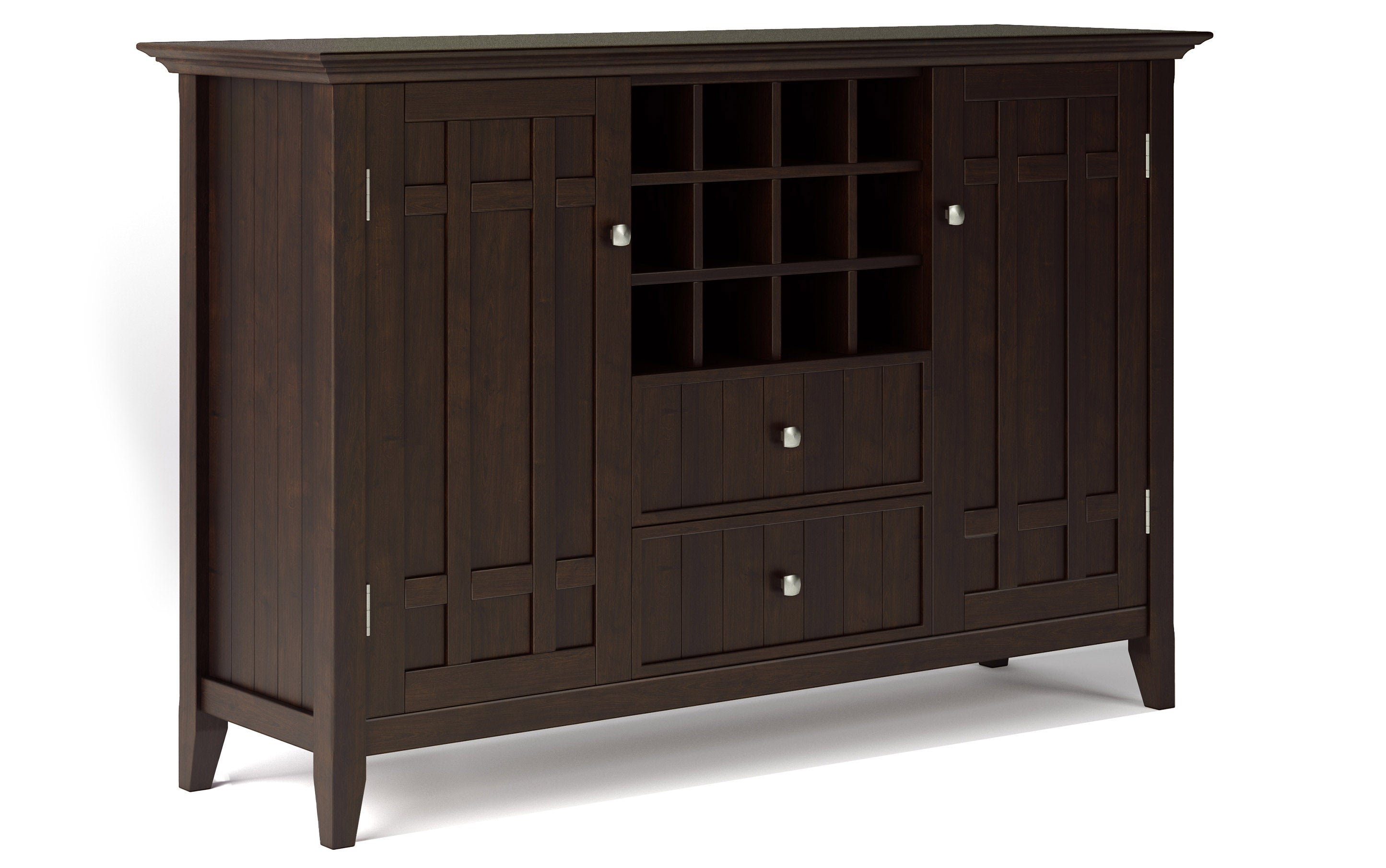 Bedford Sideboard Buffet and Wine Rack Simpli Home