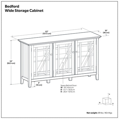 Bedford Wide Storage Cabinet