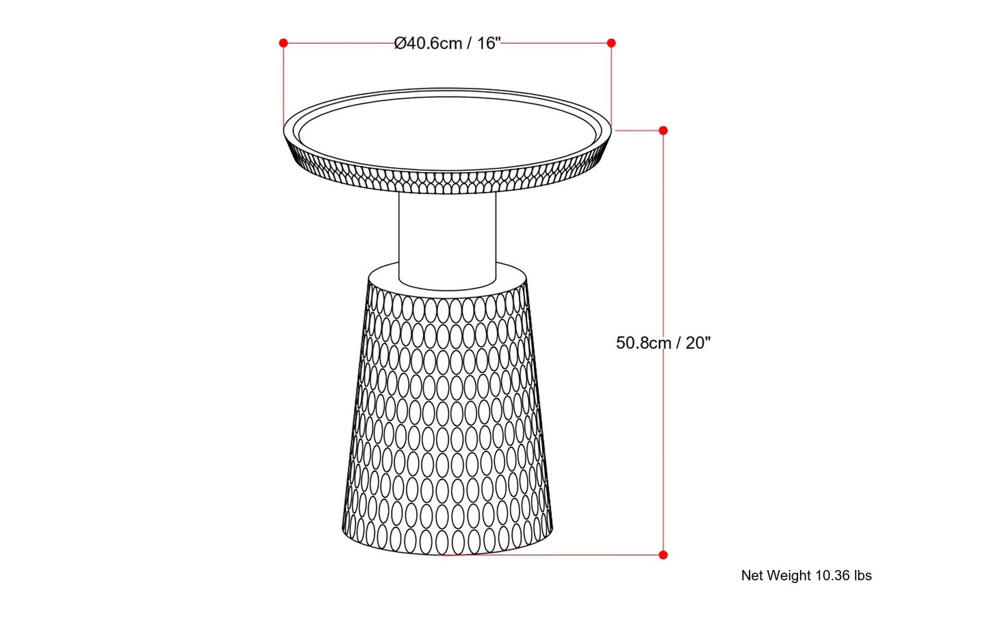 Walnut Brown | Breanna Side Table