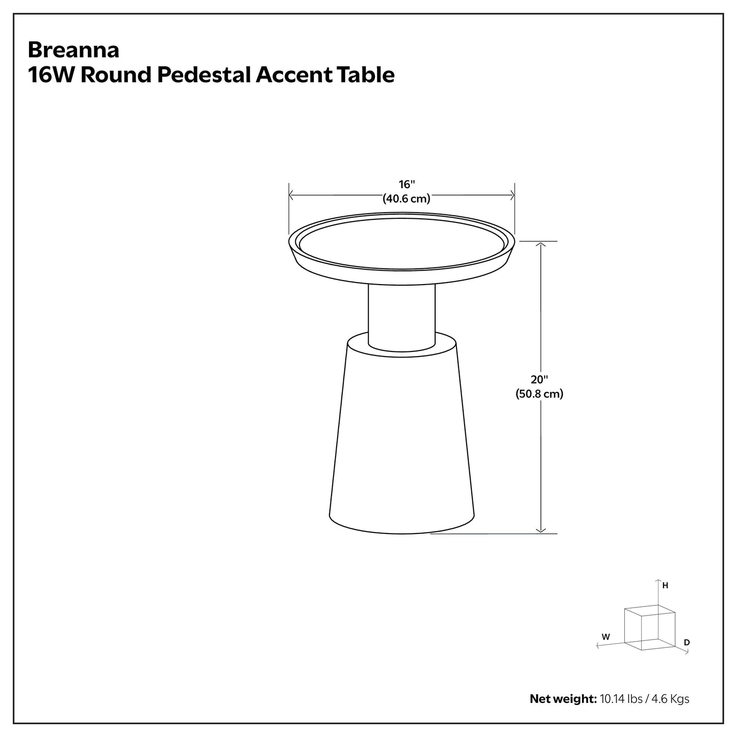 Walnut Brown | Breanna Side Table