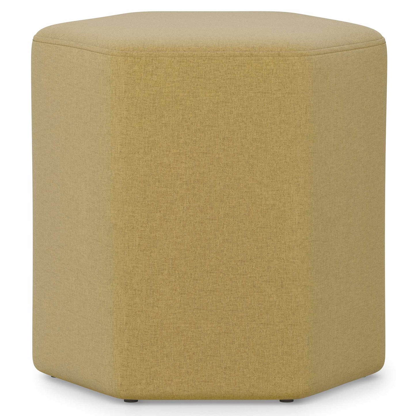 Dijon Yellow Linen Style Fabric | Brock Footstool
