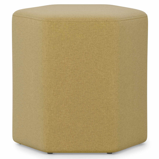 Dijon Yellow Linen Style Fabric | Brock Footstool