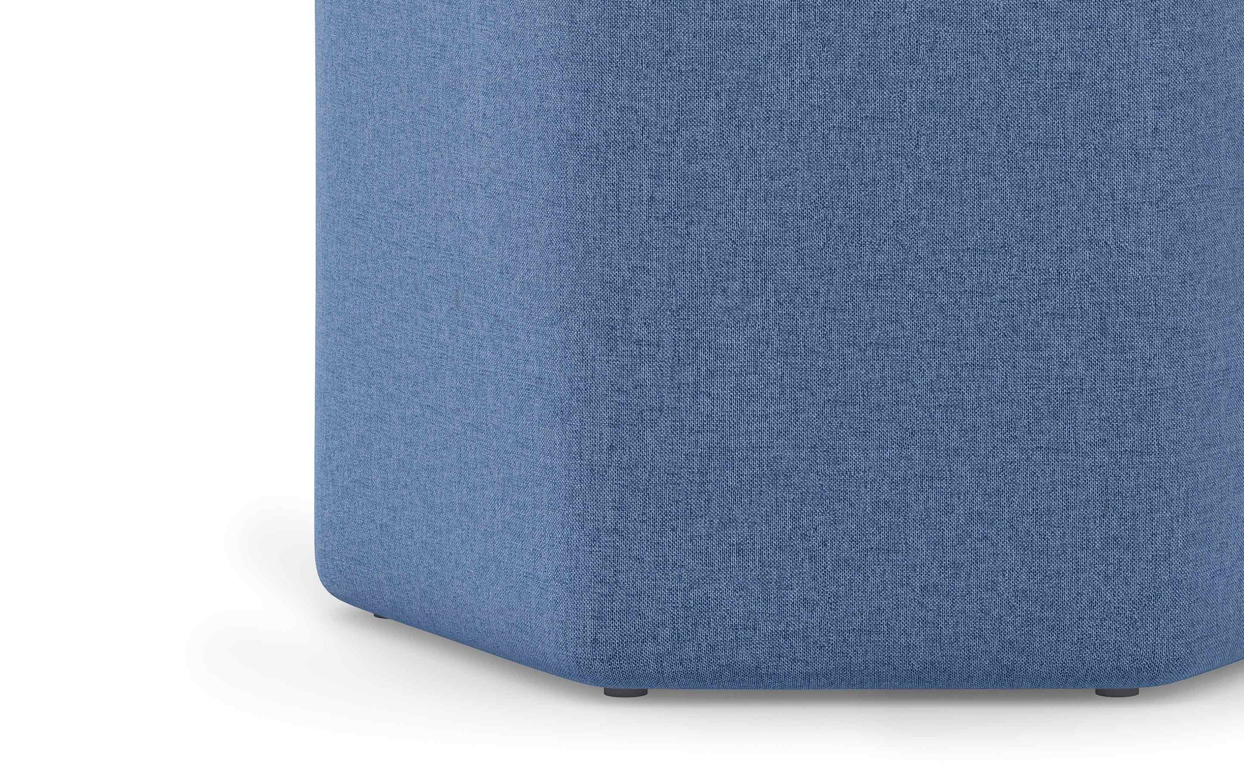 Wedgewood Blue Linen Style Fabric | Brock Footstool