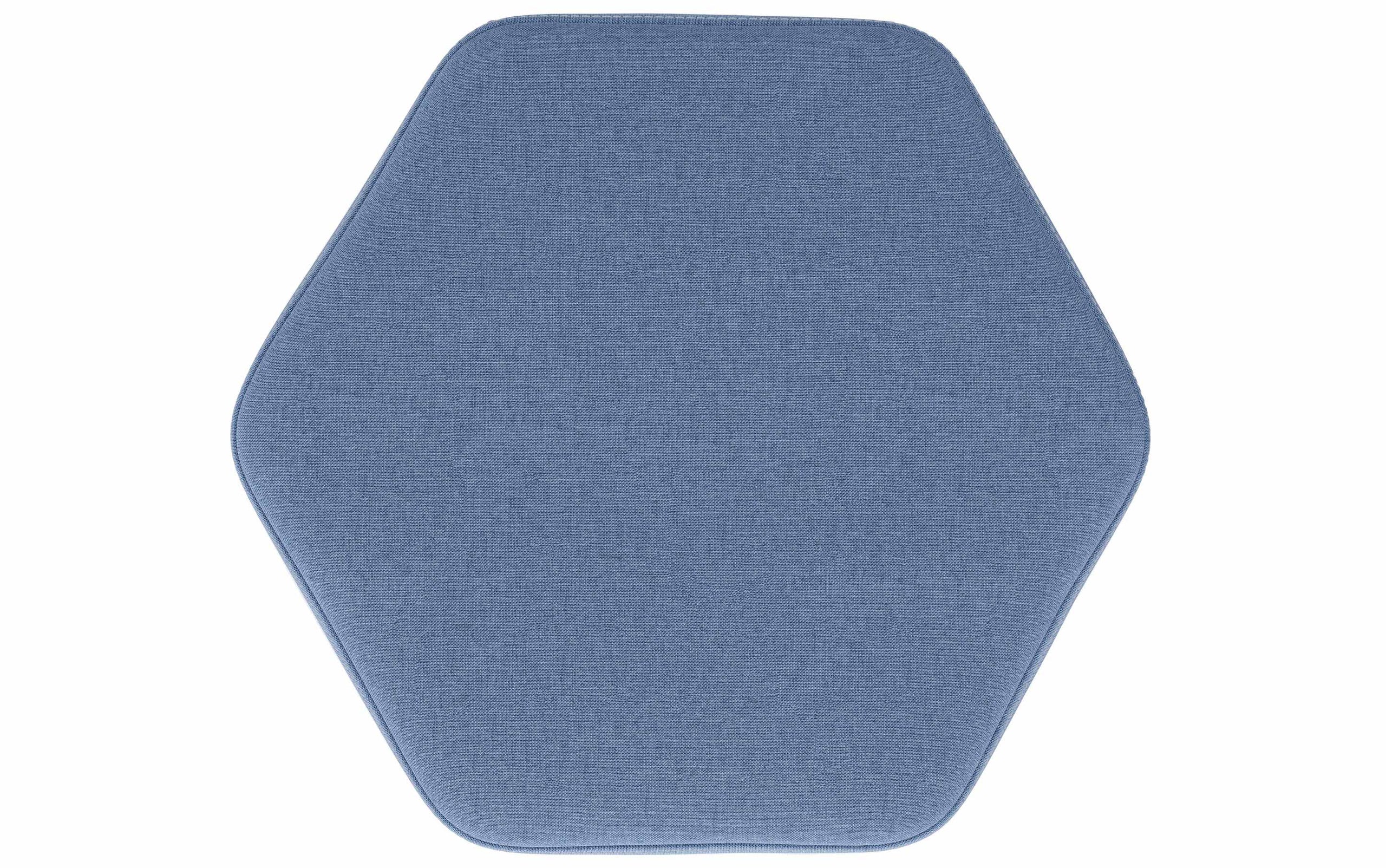 Wedgewood Blue Linen Style Fabric | Brock Footstool