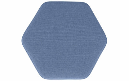 Wedgewood Blue Linen Style Fabric | Brock Footstool