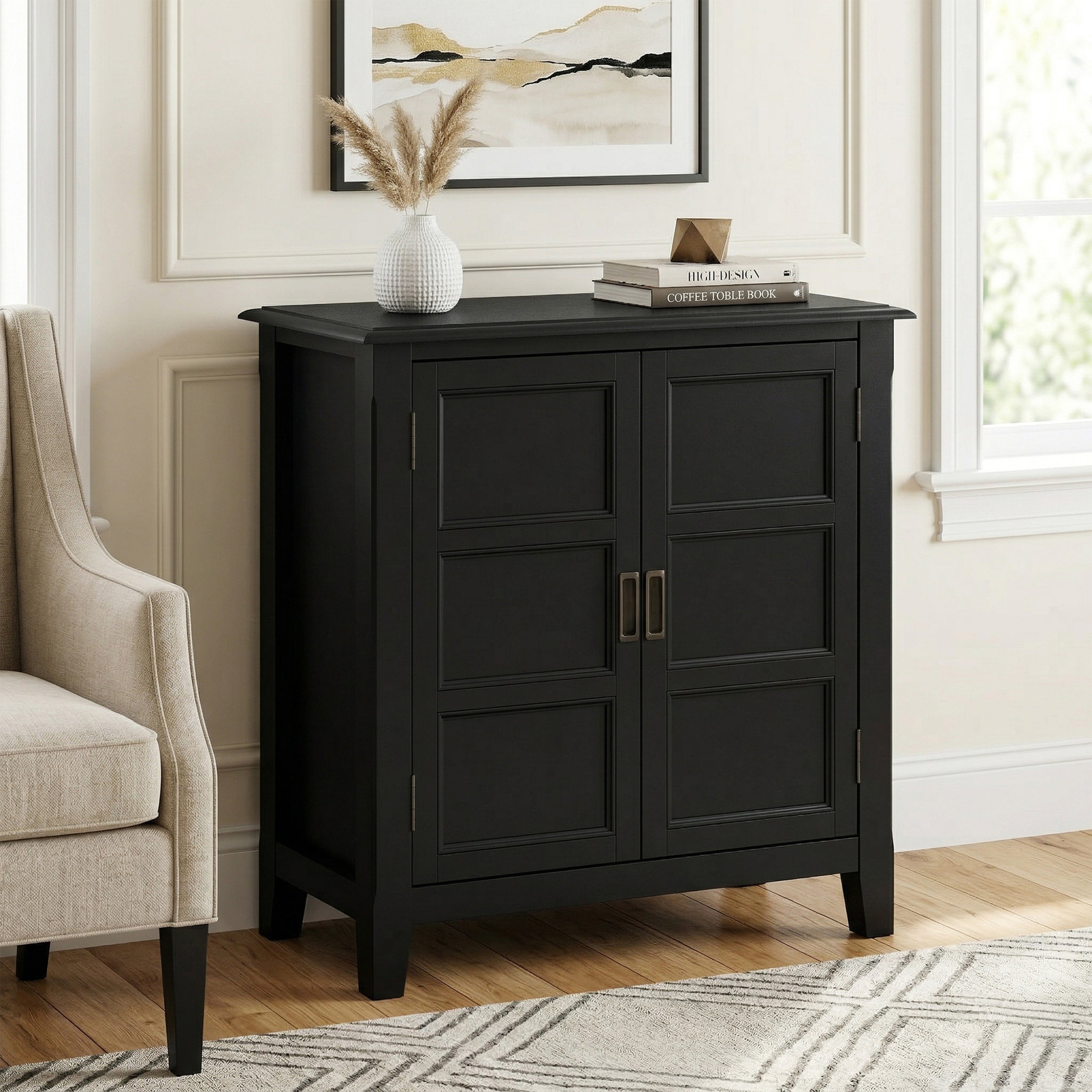 Black | Burlington Low Storage Cabinet