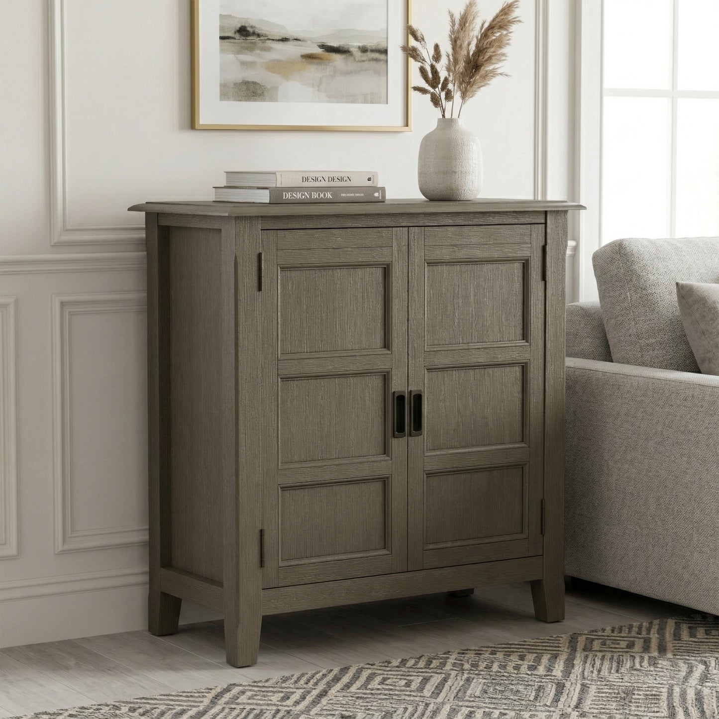 Farmhouse Grey| Burlington Low Storage Cabinet