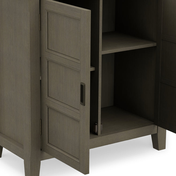 Farmhouse Grey| Burlington Low Storage Cabinet