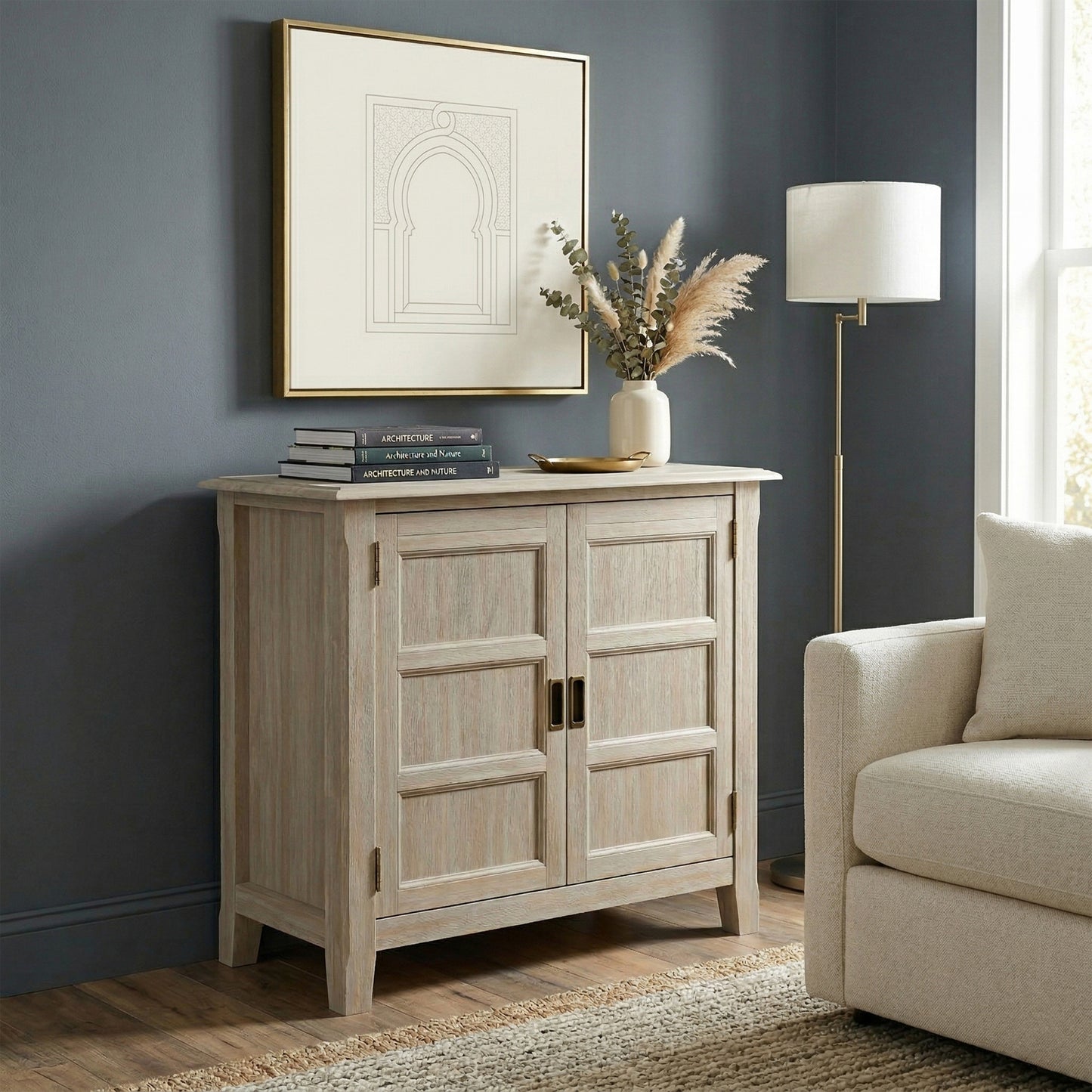 Distressed Grey | Burlington Low Storage Cabinet