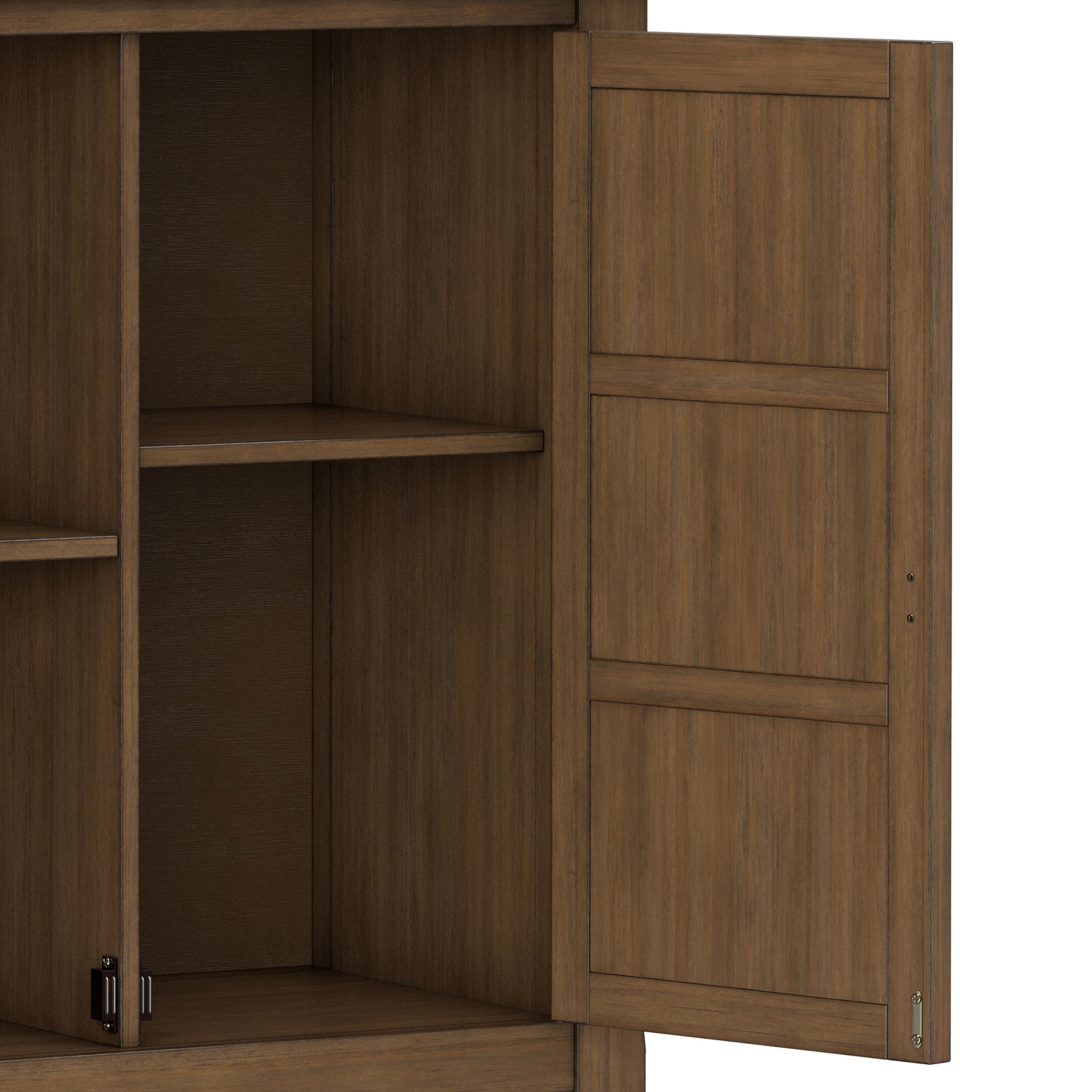 Rustic Natural Aged Brown | Burlington Low Storage Cabinet