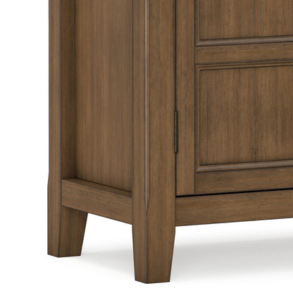 Rustic Natural Aged Brown | Burlington Low Storage Cabinet