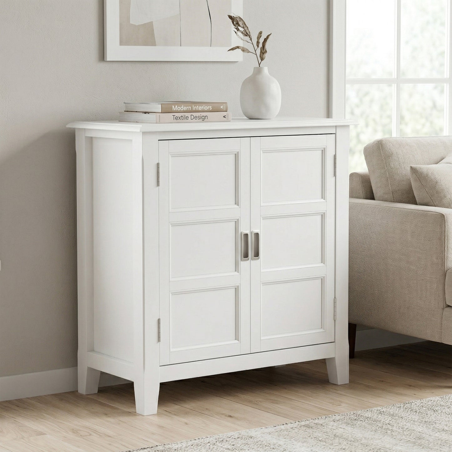 White| Burlington Low Storage Cabinet