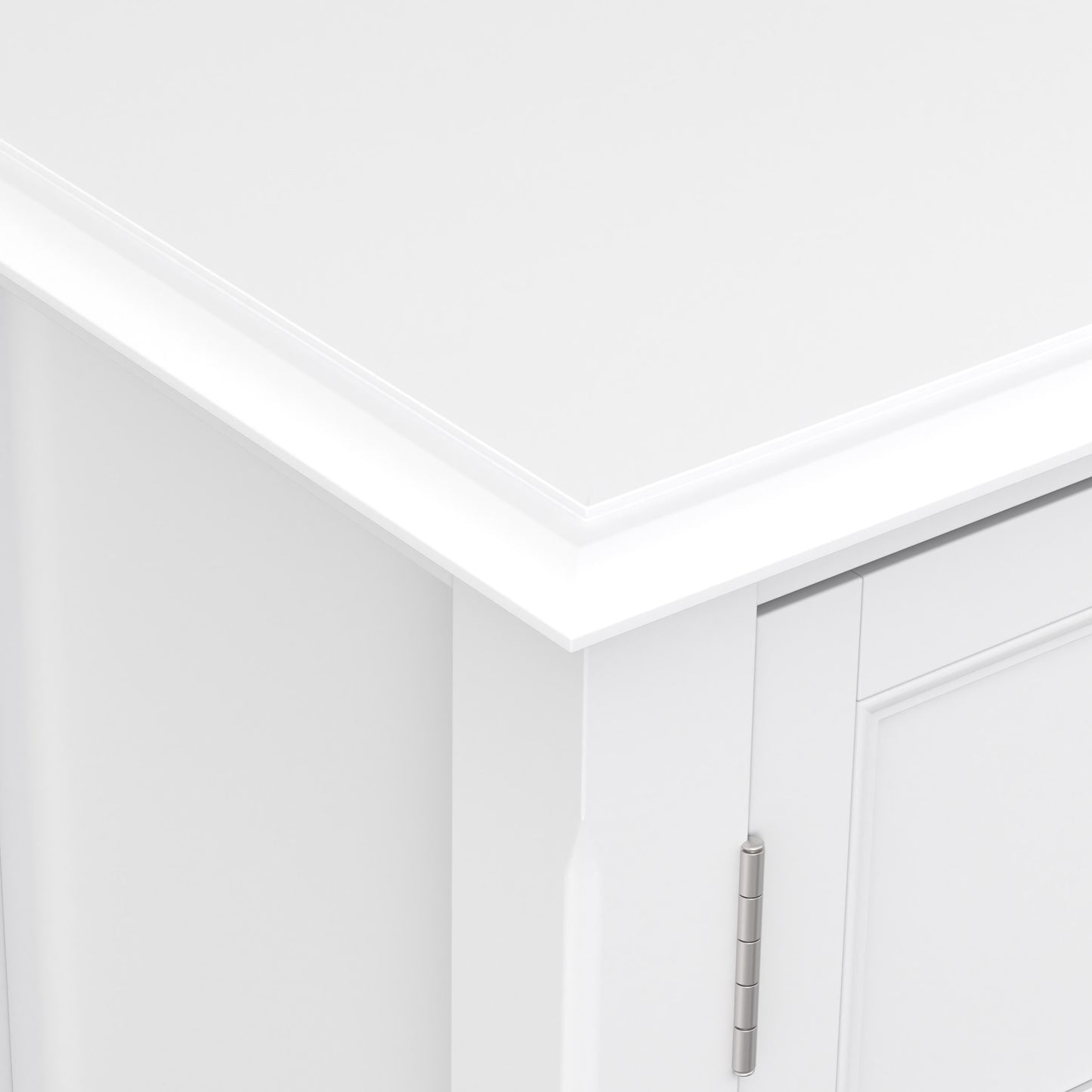 White| Burlington Low Storage Cabinet