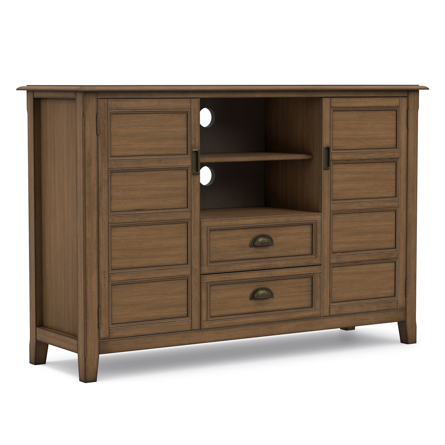 Rustic Natural Aged Brown | Burlington Tall TV Stand