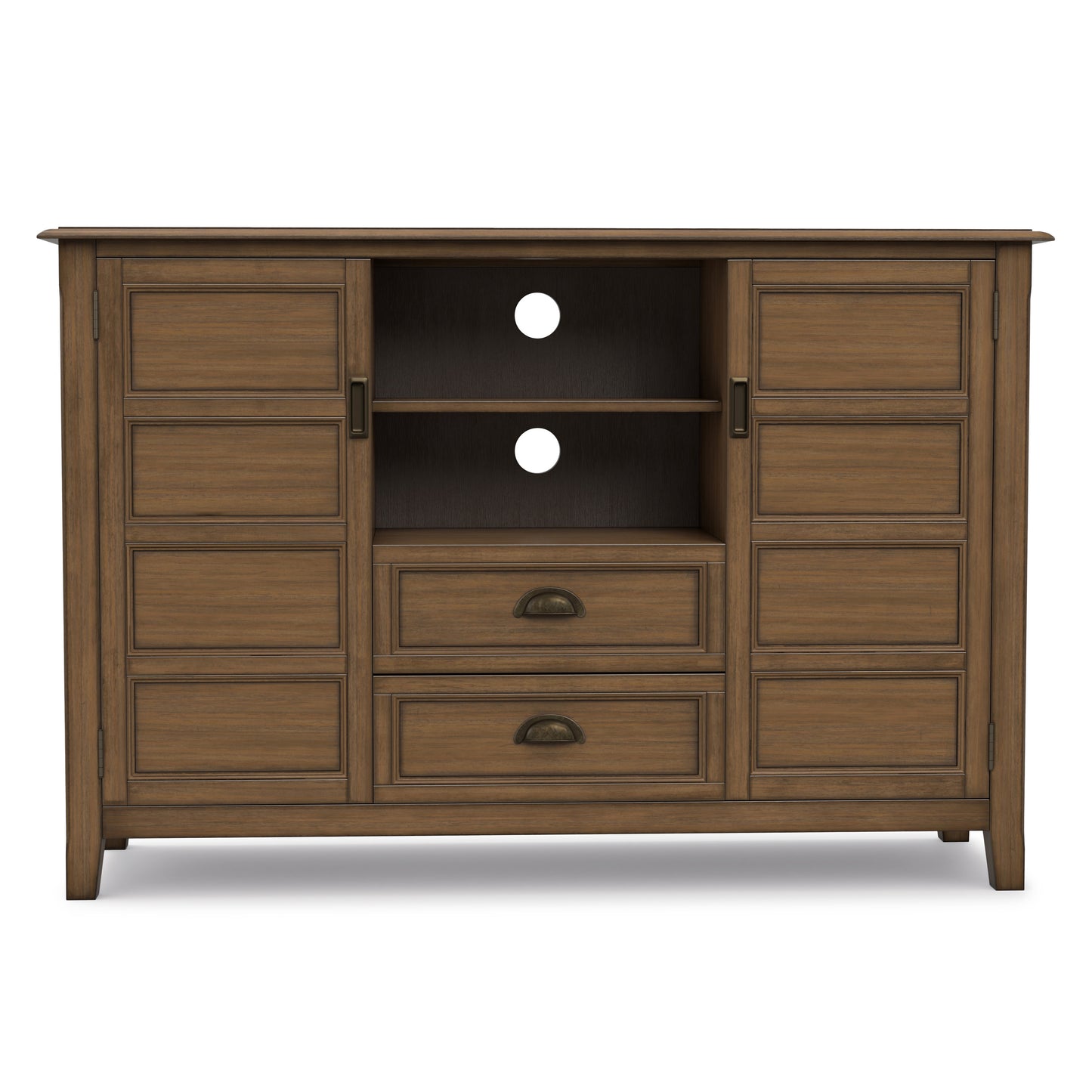 Rustic Natural Aged Brown | Burlington Tall TV Stand