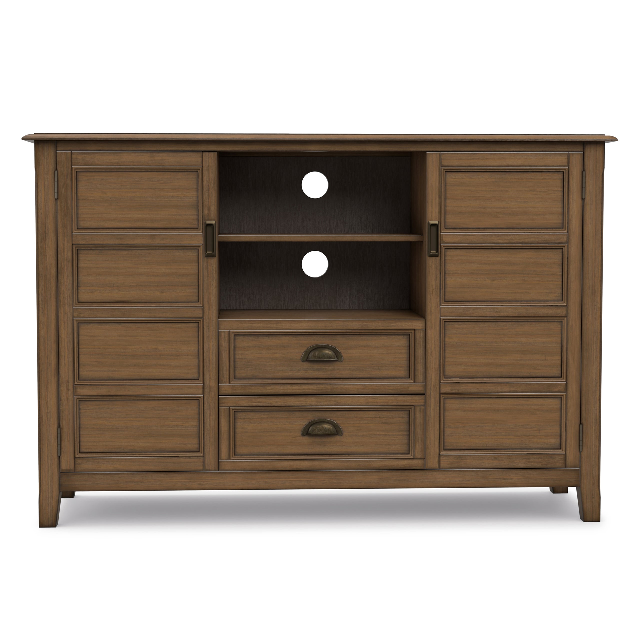 Rustic Natural Aged Brown | Burlington Tall TV Stand