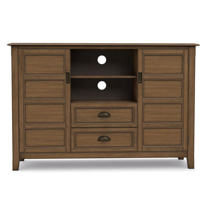 Rustic Natural Aged Brown | Burlington Tall TV Stand