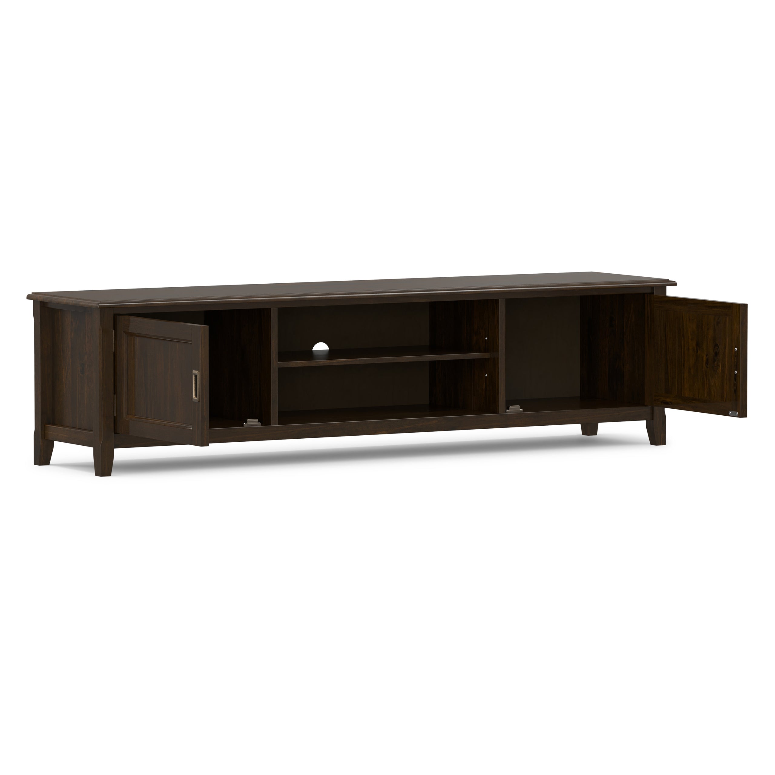 Mahogany Brown | Burlington 72 inch Low TV Media Stand