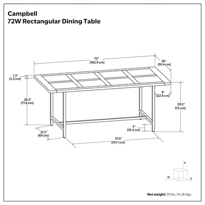 Grey Wash | Campbell Dining Table