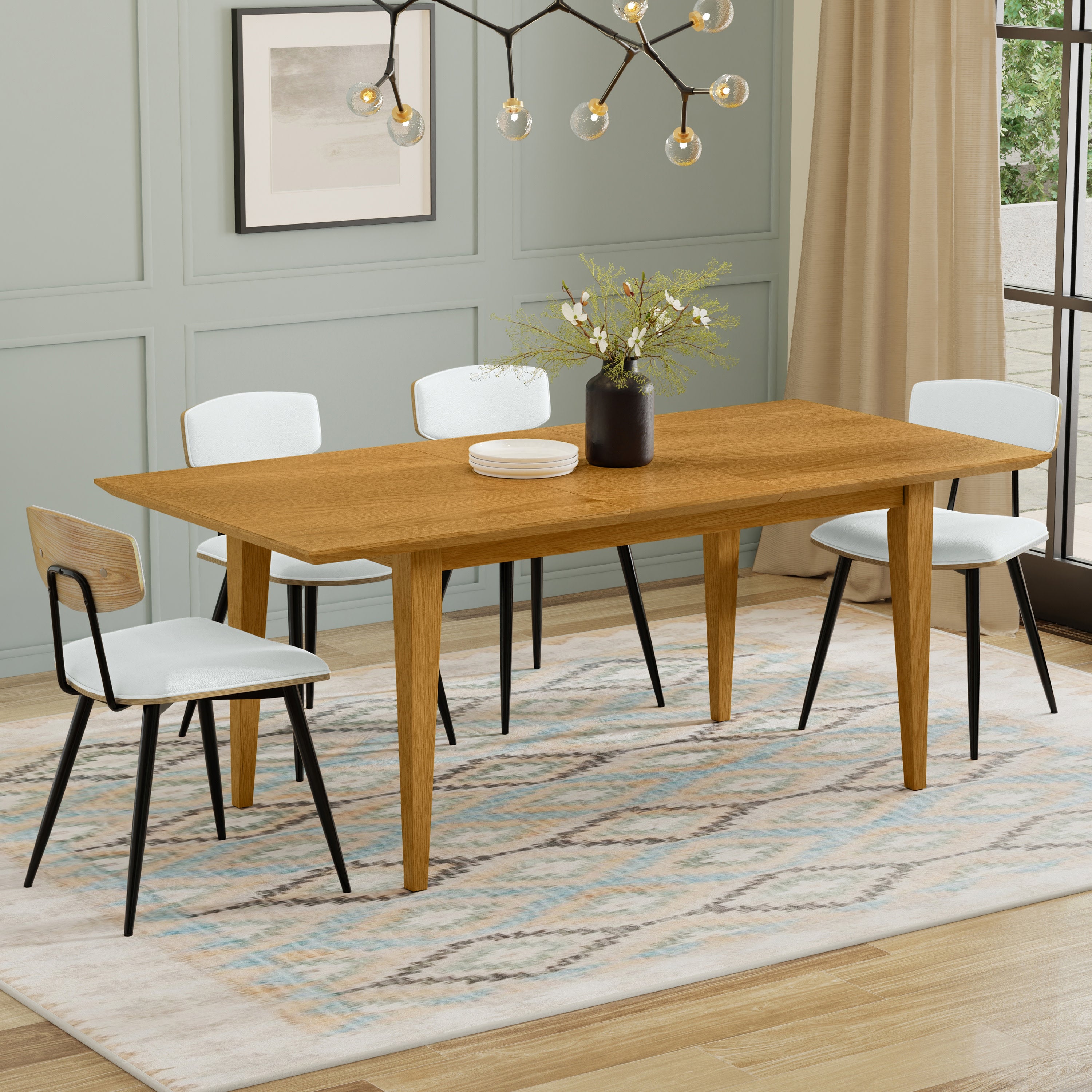 Oak Extendable Dining Table | Colby Extendable Dining Table