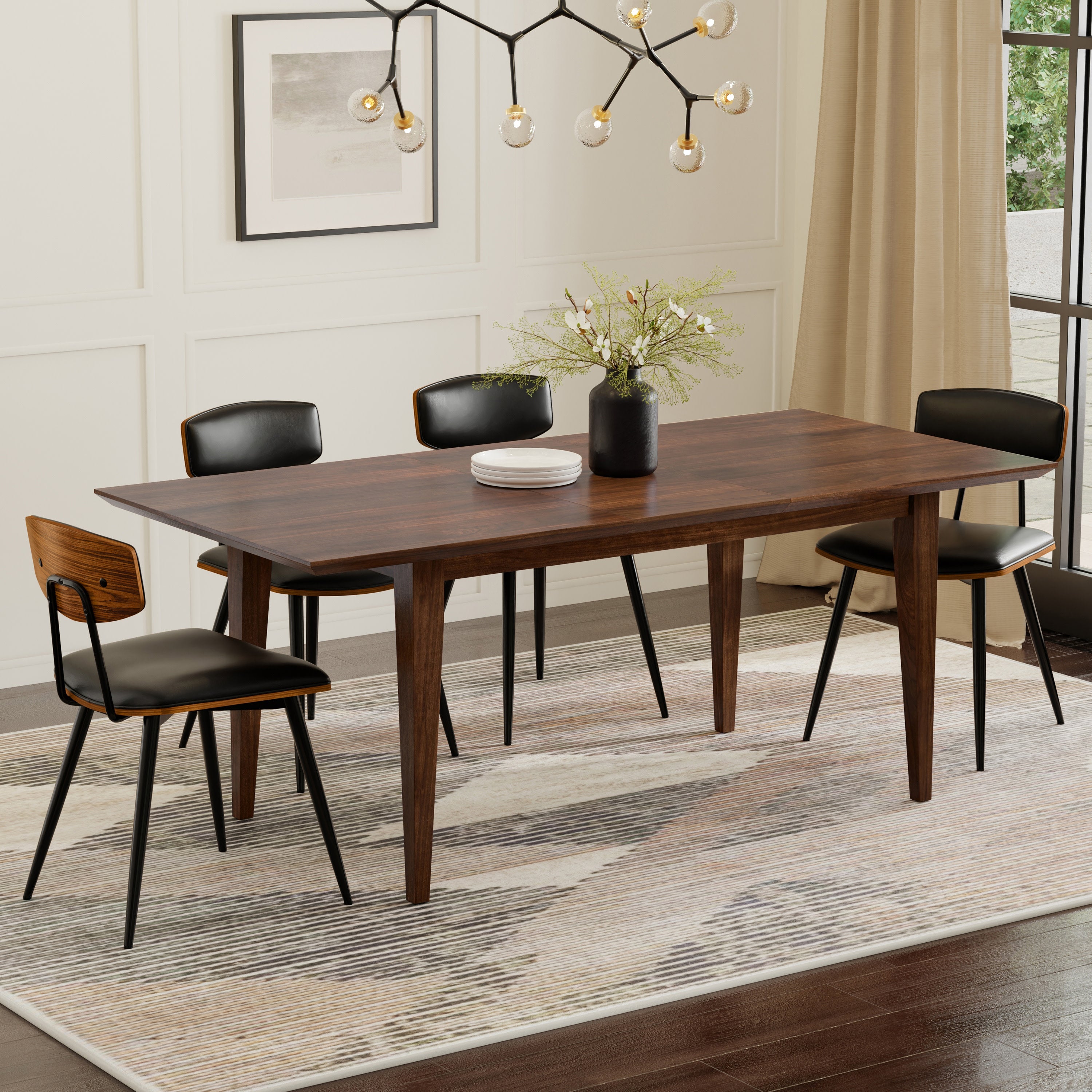 Walnut Extendable Dining Table | Colby Extendable Table – Simpli Home