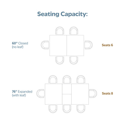 Walnut Walnut | Colby Extendable Dining Table in Walnut