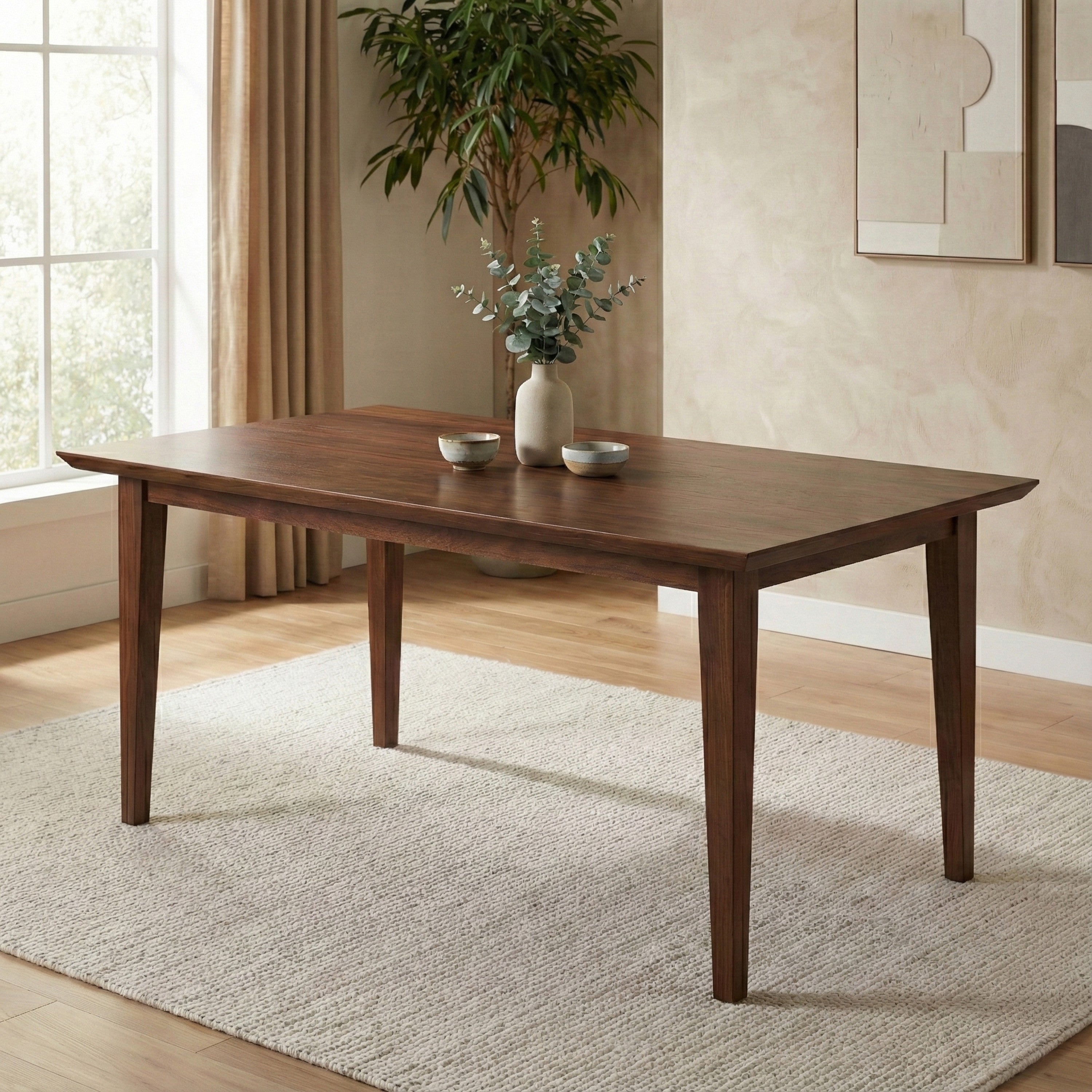 Walnut Dining Table | Colby Rectangle Dining Table – Simpli Home