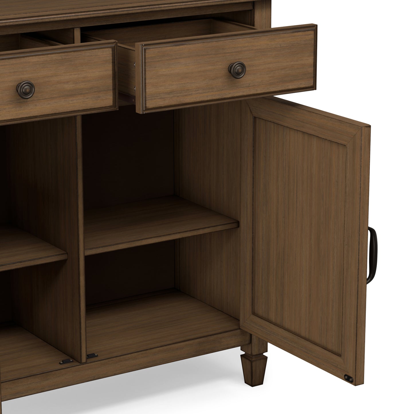 Rustic Natural Aged Brown | Connaught Entryway Storage Cabinet