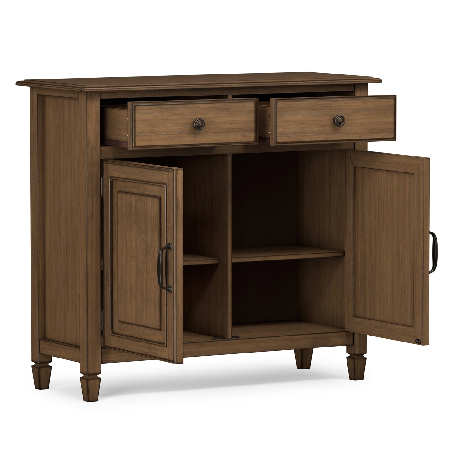 Rustic Natural Aged Brown | Connaught Entryway Storage Cabinet