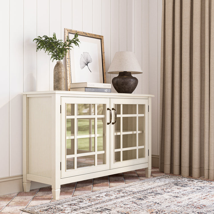 Antique White | Connaught Low Storage Cabinet